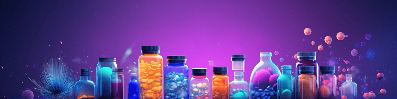 image of different drug pills on a surface