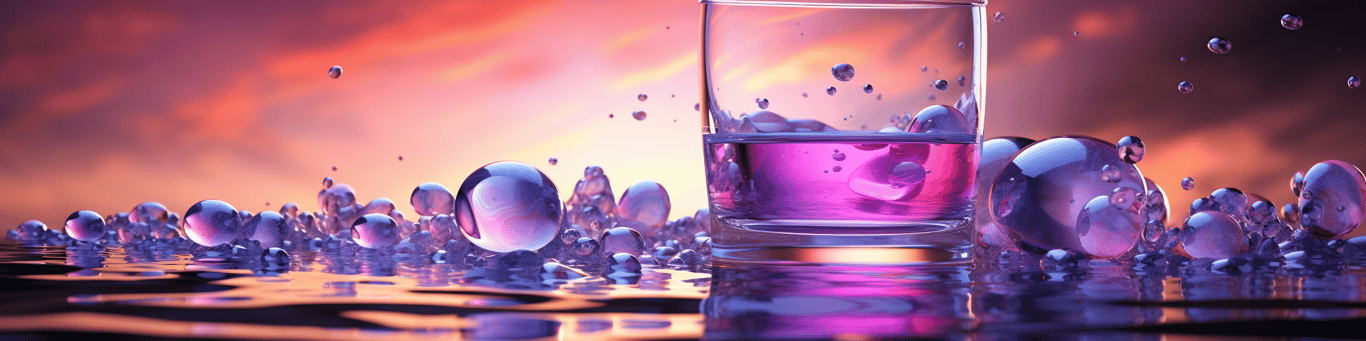 image of drug pills surrounding a glass of water symbolizing drug consumption
