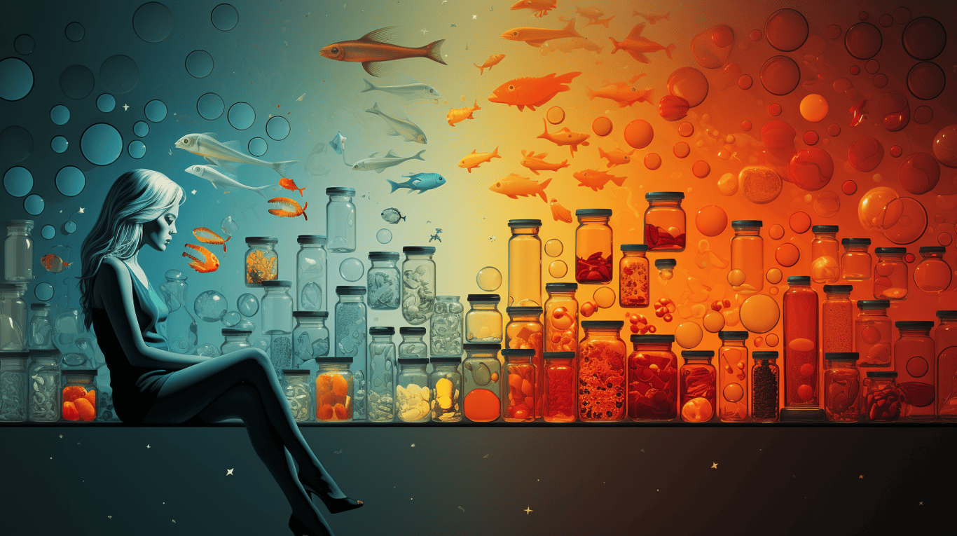 abstract image of a patient experiencing side effect