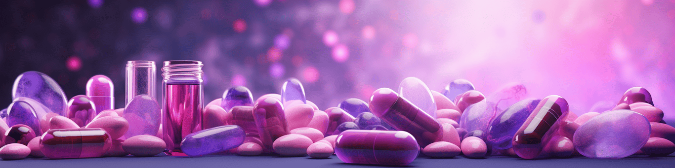 image of different drug pills on a surface