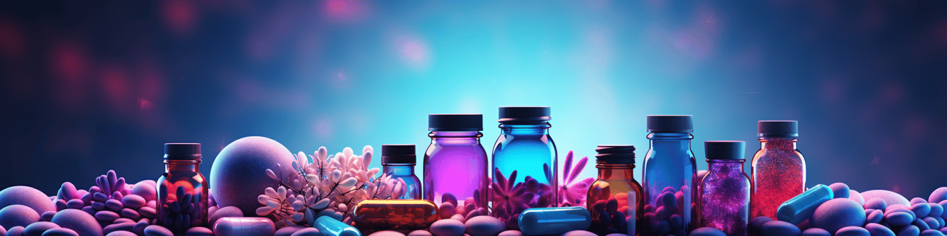 image of different drug pills on a surface