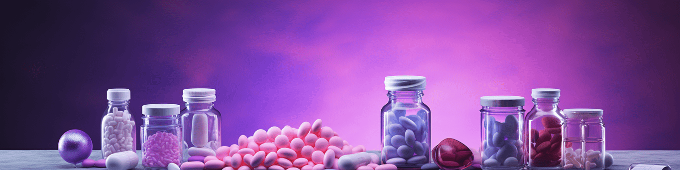 image of different drug pills on a surface