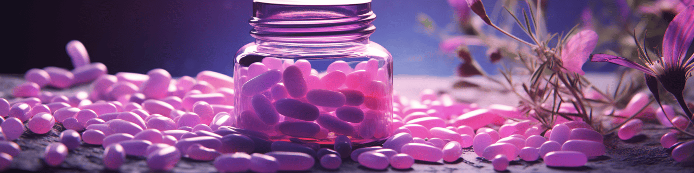 image of different drug pills on a surface