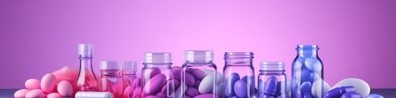image of different drug pills on a surface
