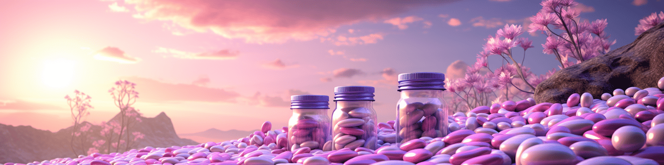 image of different drug pills on a surface