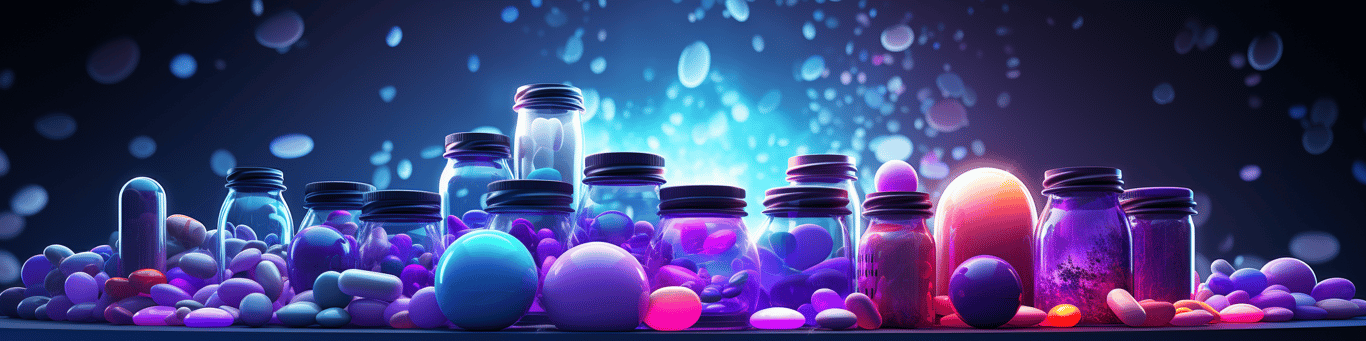 image of different drug pills on a surface