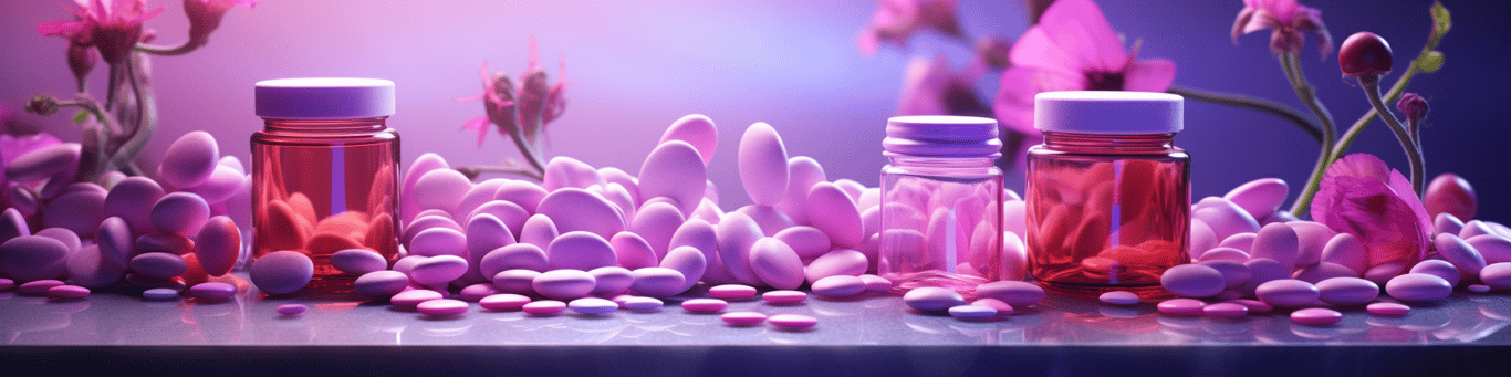 image of different drug pills on a surface