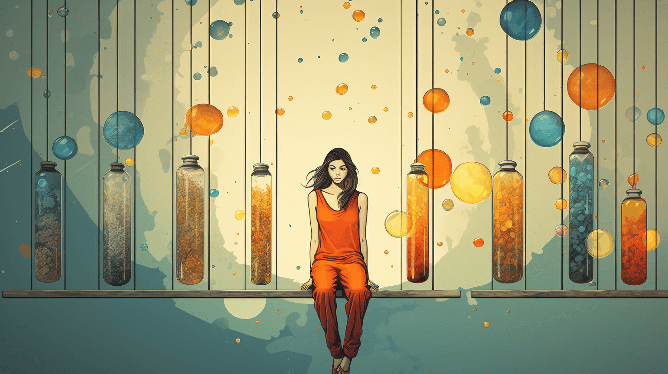 abstract image of a patient experiencing side effect