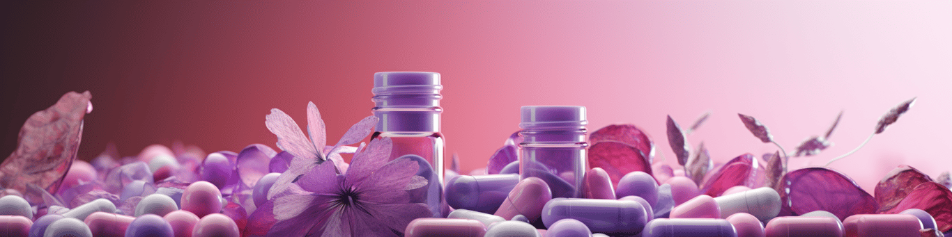 image of different drug pills on a surface