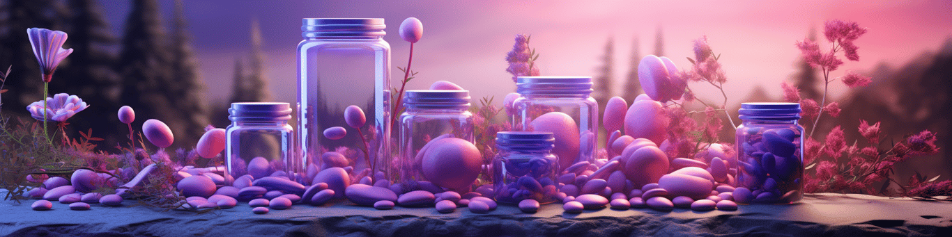 image of different drug pills on a surface