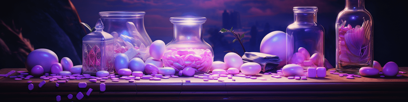 image of different drug pills on a surface