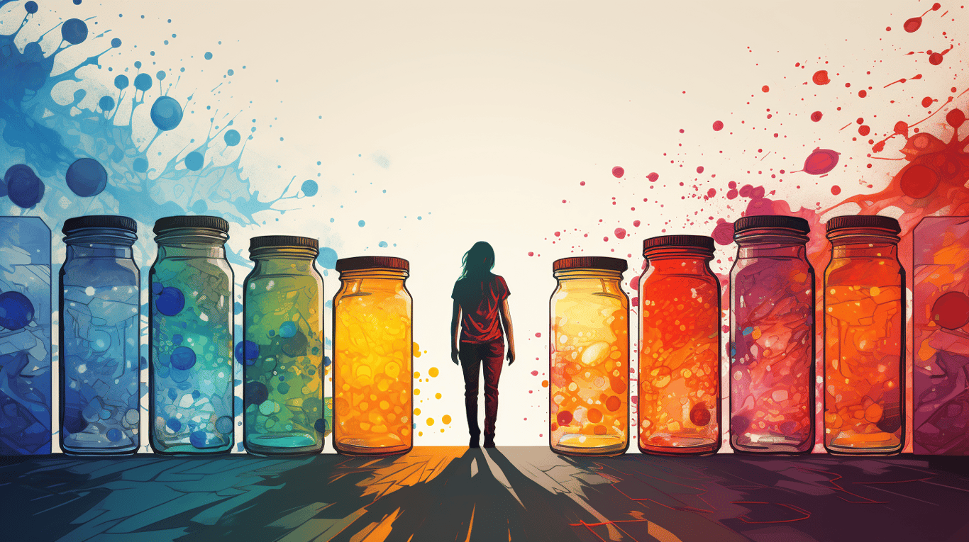 abstract image of a patient experiencing side effect