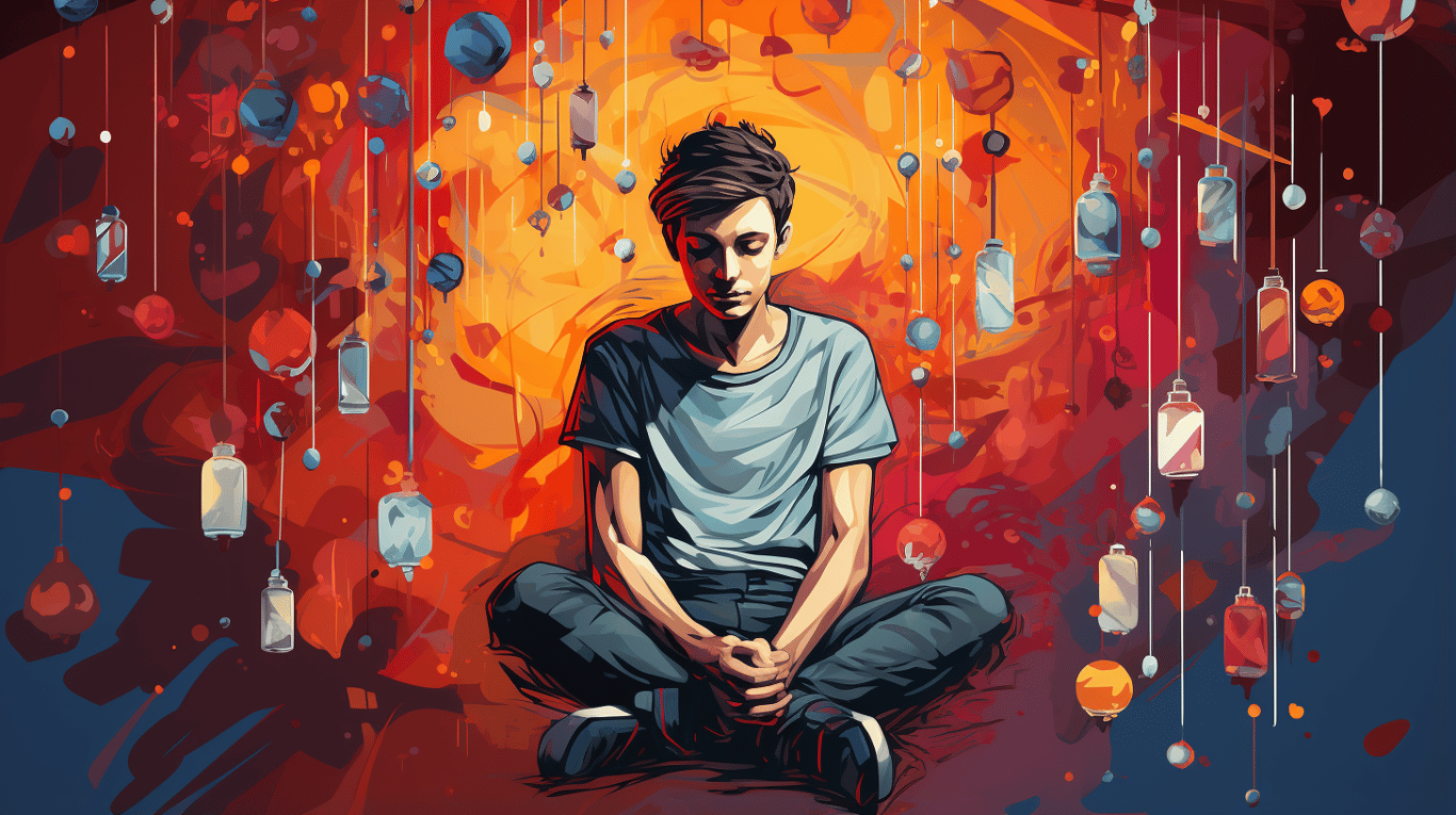 abstract image of a patient experiencing side effect