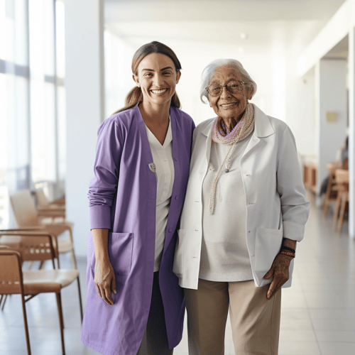 Patient with a doctor