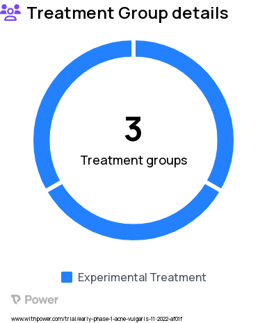 Acne Research Study Groups: One gel treatment, Two gel treatment, Three gel treatment