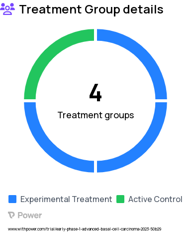 Basal Cell Carcinoma Research Study Groups: Arm C: Personalized Intermittent Vismodegib (Adaptive), Arm D: Personalized Intermittent Vismodegib (TGI model), A: Continuous Vismodegib, Arm B: Fixed Intermittent Vismodegib