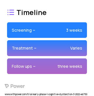 Computer Cognitive Training (Cognitive Training) 2023 Treatment Timeline for Medical Study. Trial Name: NCT05338749 — N/A