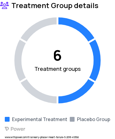 Heart Failure Research Study Groups: Oral BH4 (placebo), Ex training, Oral AOx, Oral AOx (placebo), Ex training (attn con), Oral BH4