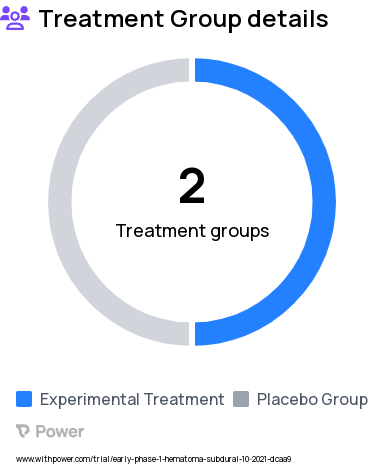 Subdural Hematoma Research Study Groups: Memantine, Placebo