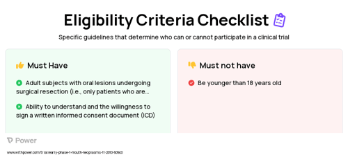 Multispectral Imaging Clinical Trial Eligibility Overview. Trial Name: NCT01269190 — Phase < 1