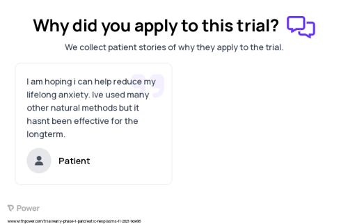 Anxiety Patient Testimony for trial: Trial Name: NCT05086250 — Phase < 1
