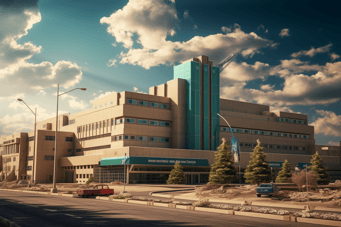 Image of Allan Blair Cancer Centre in Regina, Canada.