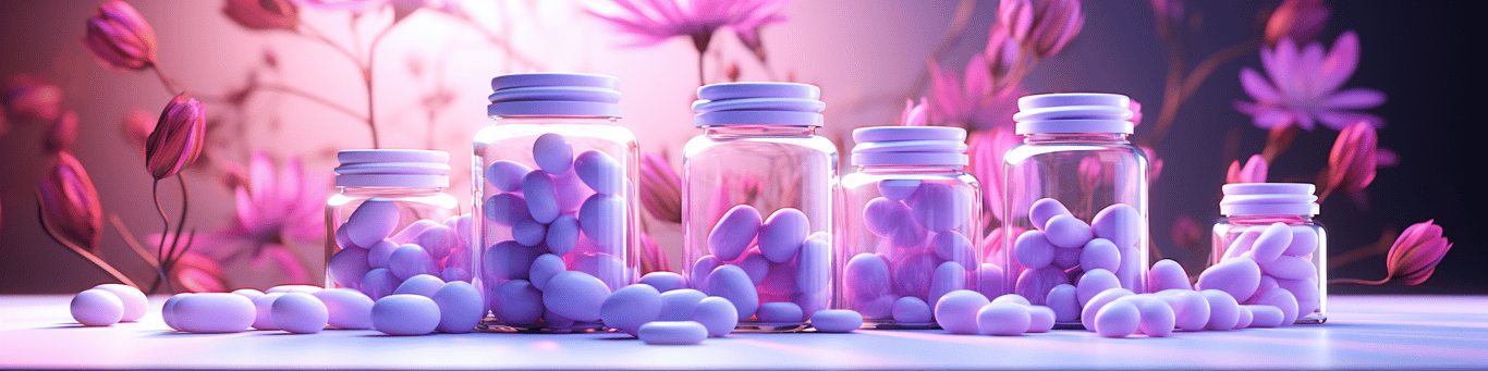 image of different drug pills on a surface