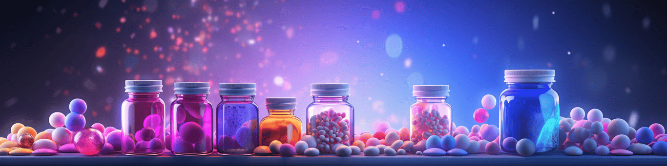 image of different drug pills on a surface