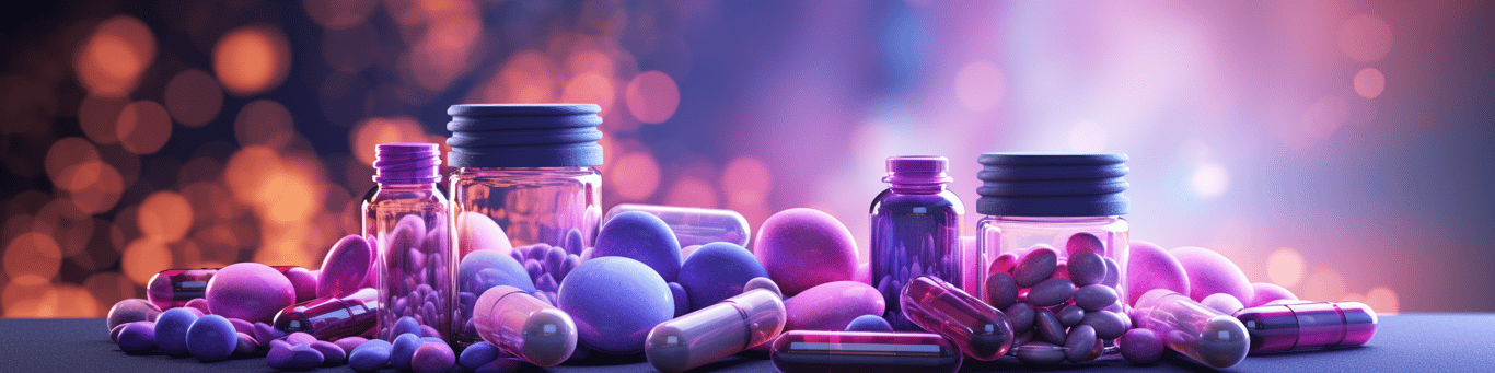 image of different drug pills on a surface