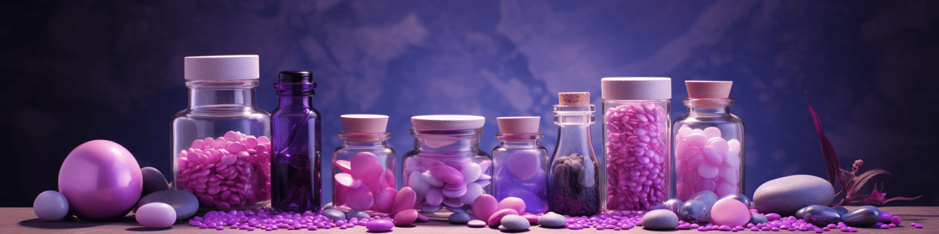 image of different drug pills on a surface