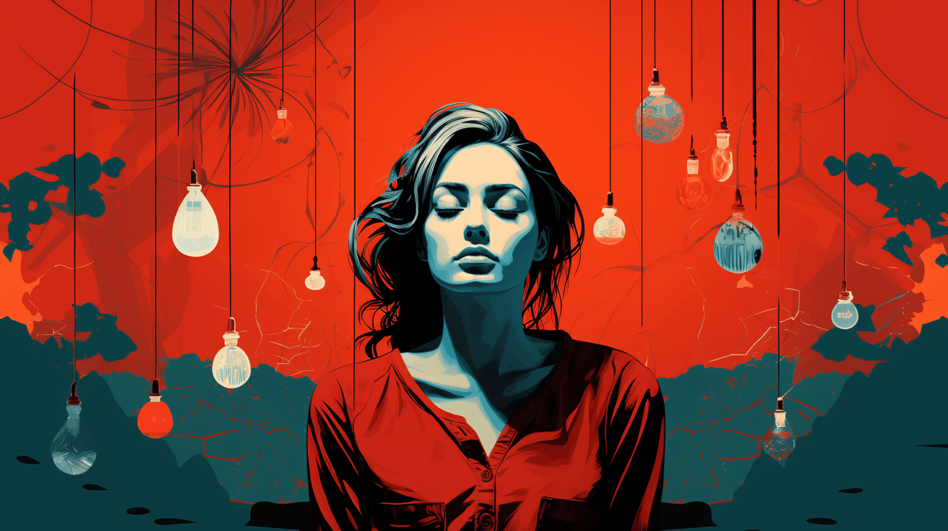 abstract image of a patient experiencing side effect