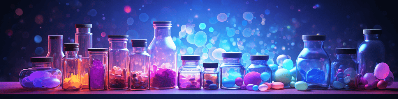 image of different drug pills on a surface