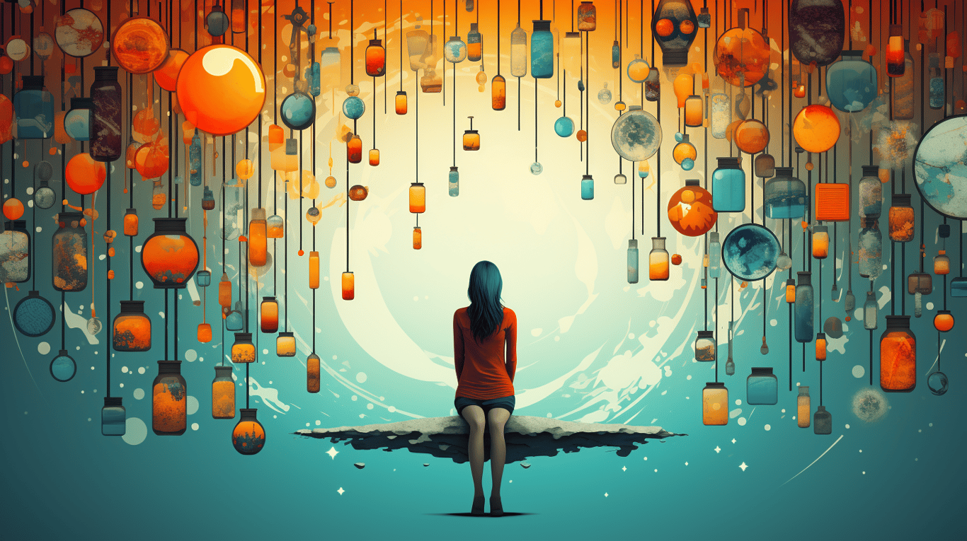 abstract image of a patient experiencing side effect