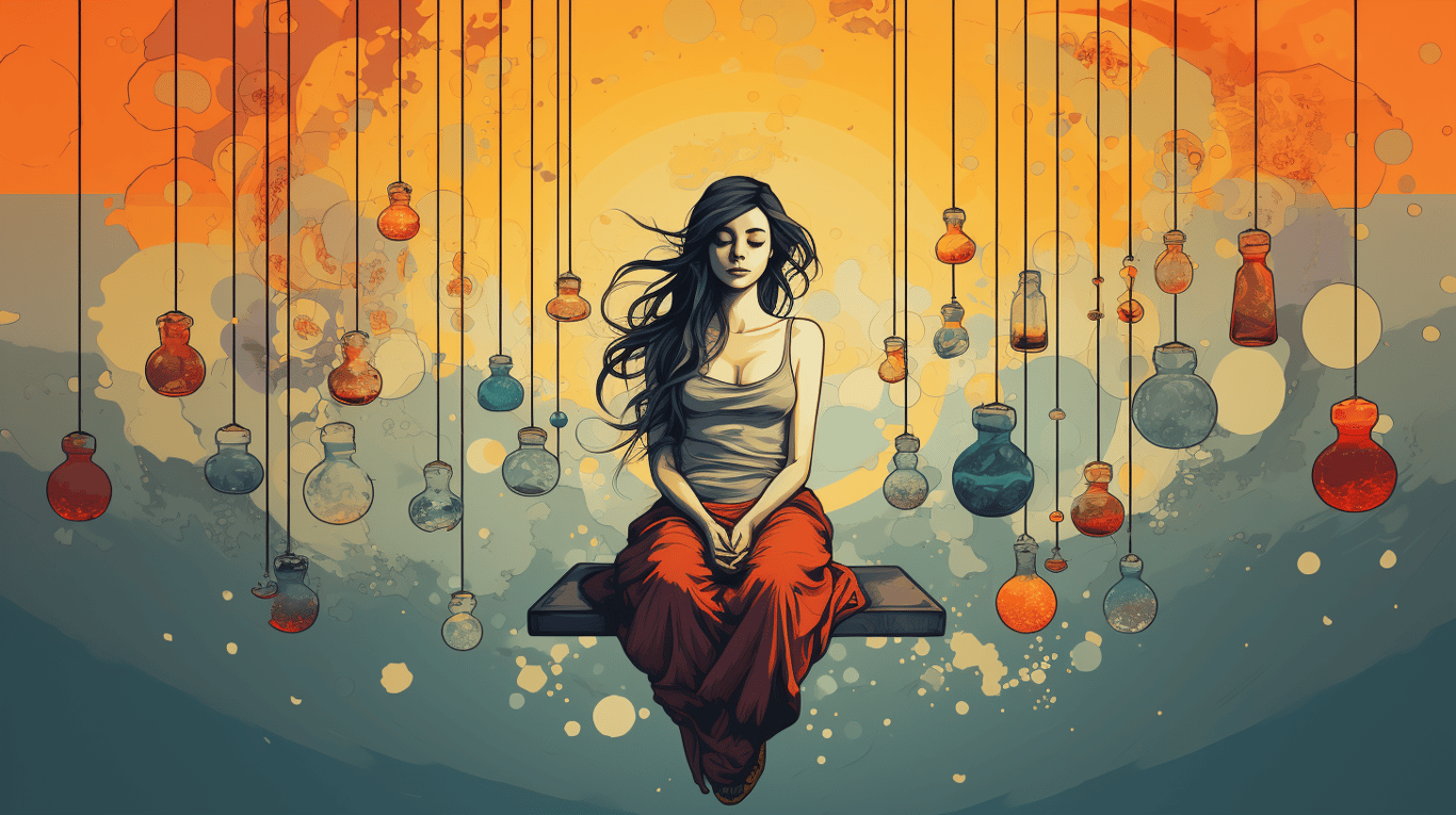 abstract image of a patient experiencing side effect