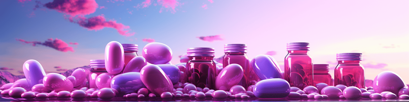 image of different drug pills on a surface