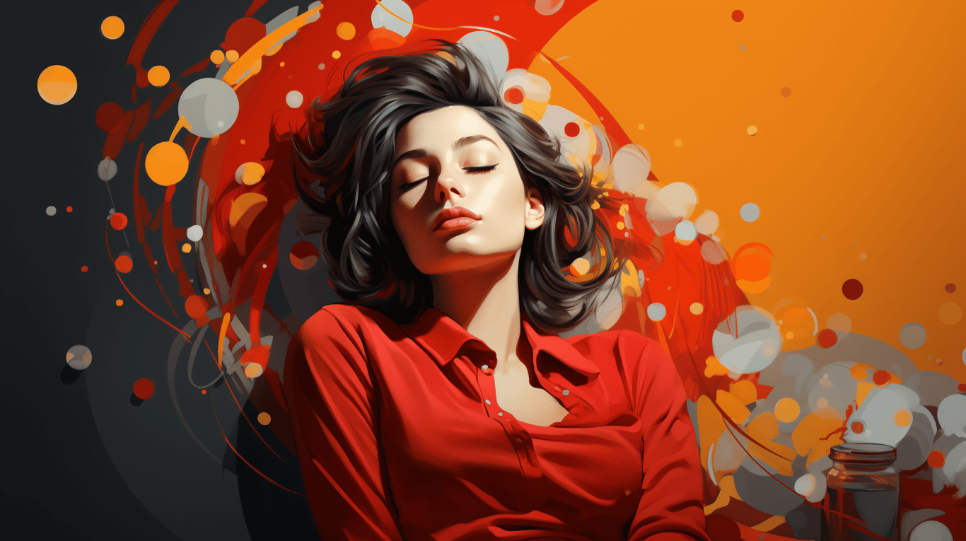 abstract image of a patient experiencing side effect