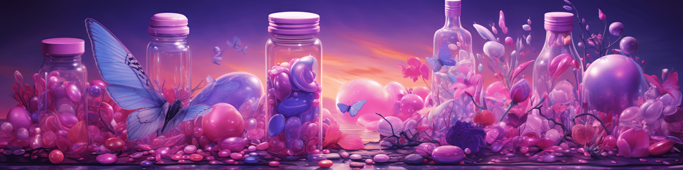 image of different drug pills on a surface