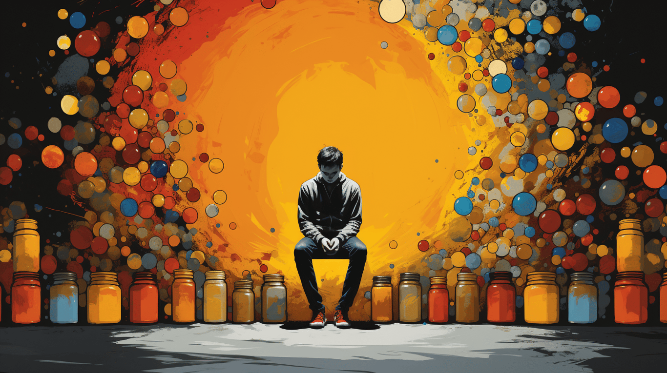 abstract image of a patient experiencing side effect