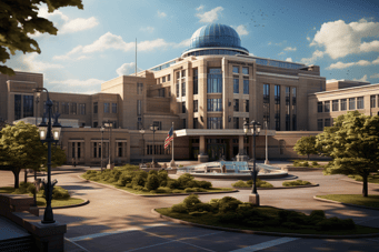 Image of Indiana University Melvin and Bren Simon Comprehensive Cancer Center in Indianapolis, United States.