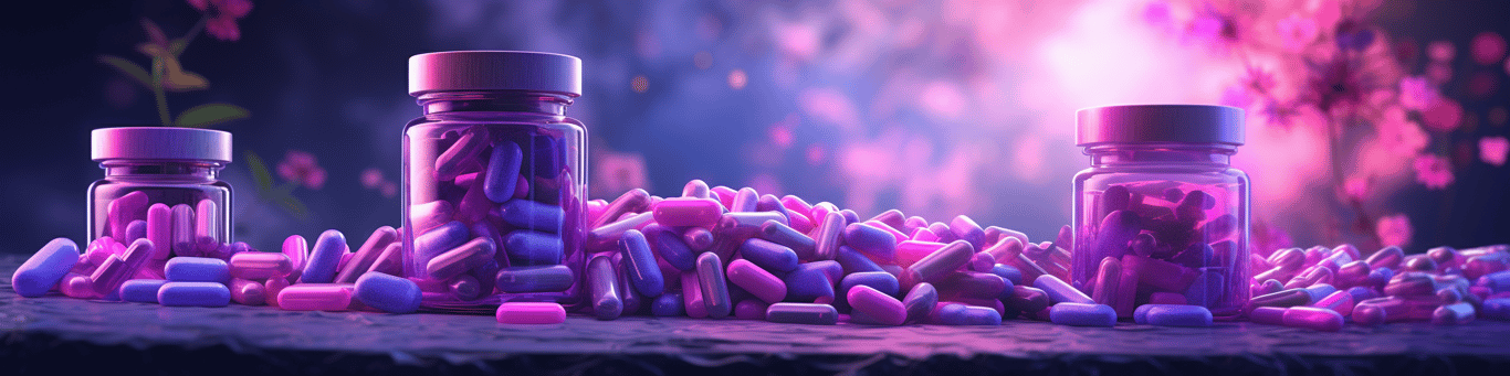 image of different drug pills on a surface