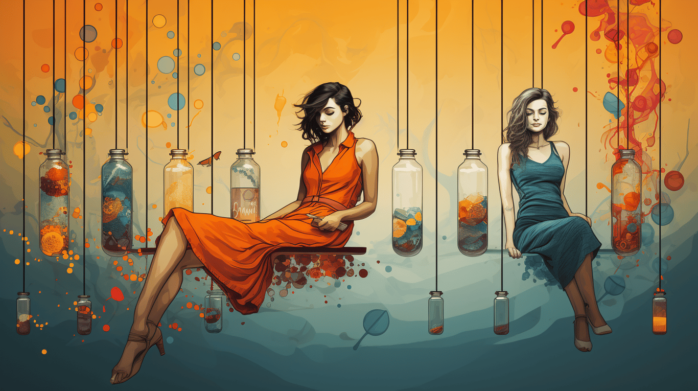 abstract image of a patient experiencing side effect