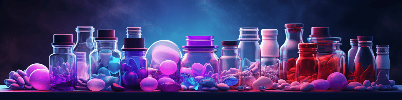 image of different drug pills on a surface