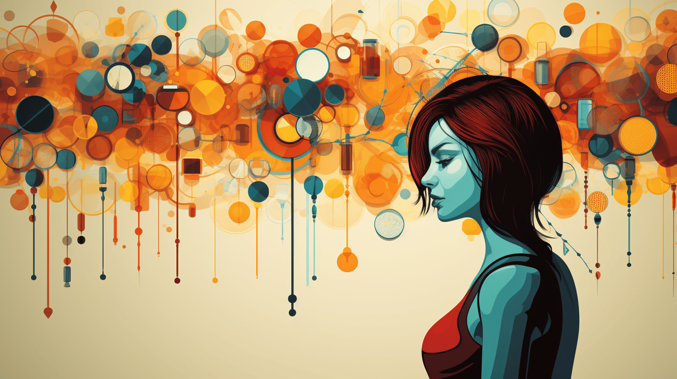 abstract image of a patient experiencing side effect