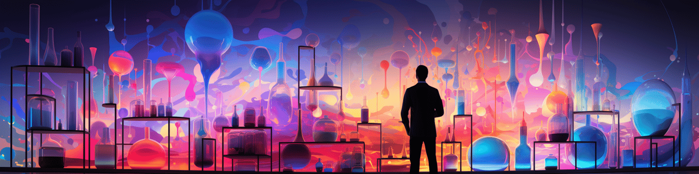 image of a doctor in a lab doing drug, clinical research