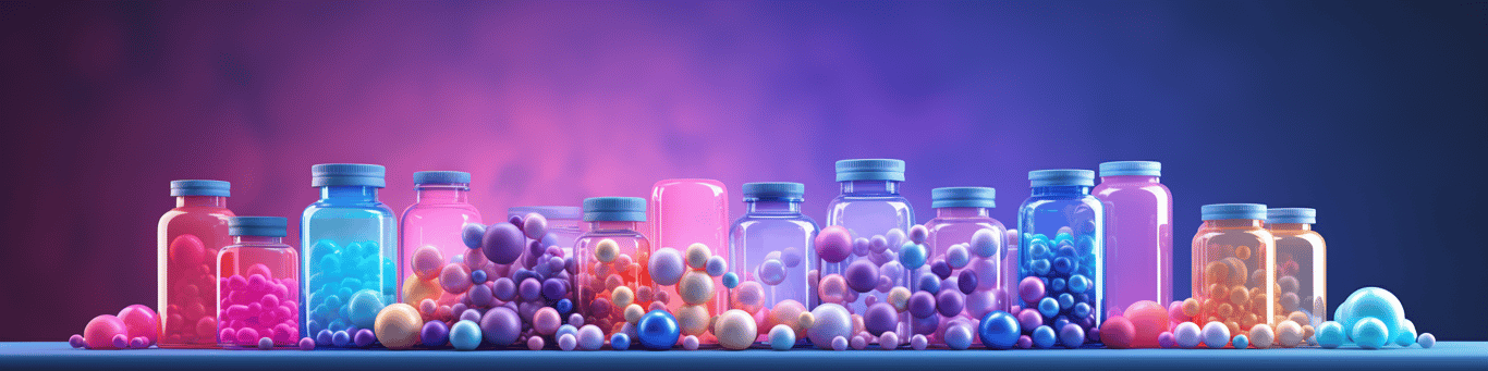 image of different drug pills on a surface