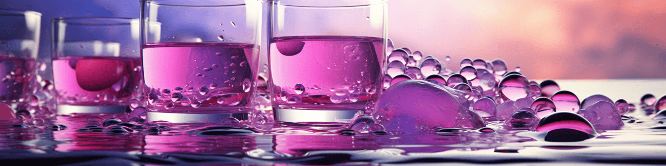 image of drug pills surrounding a glass of water symbolizing drug consumption