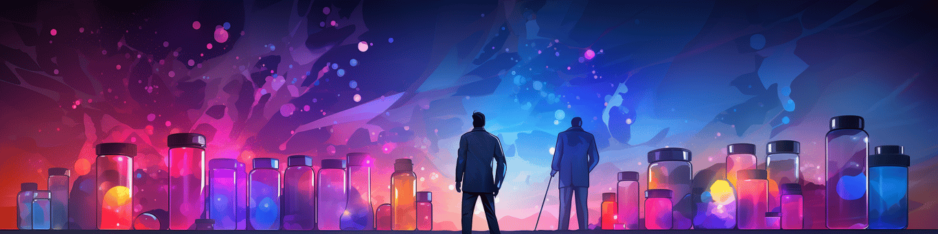 image of a doctor in a lab doing drug, clinical research