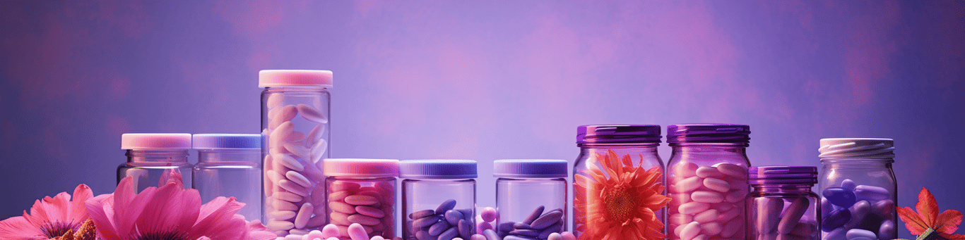 image of different drug pills on a surface