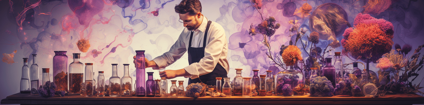 image of a doctor in a lab doing drug, clinical research