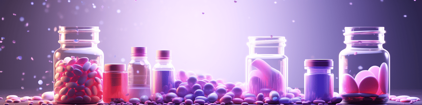 image of different drug pills on a surface